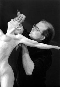 Sculptor Andrew DeVries